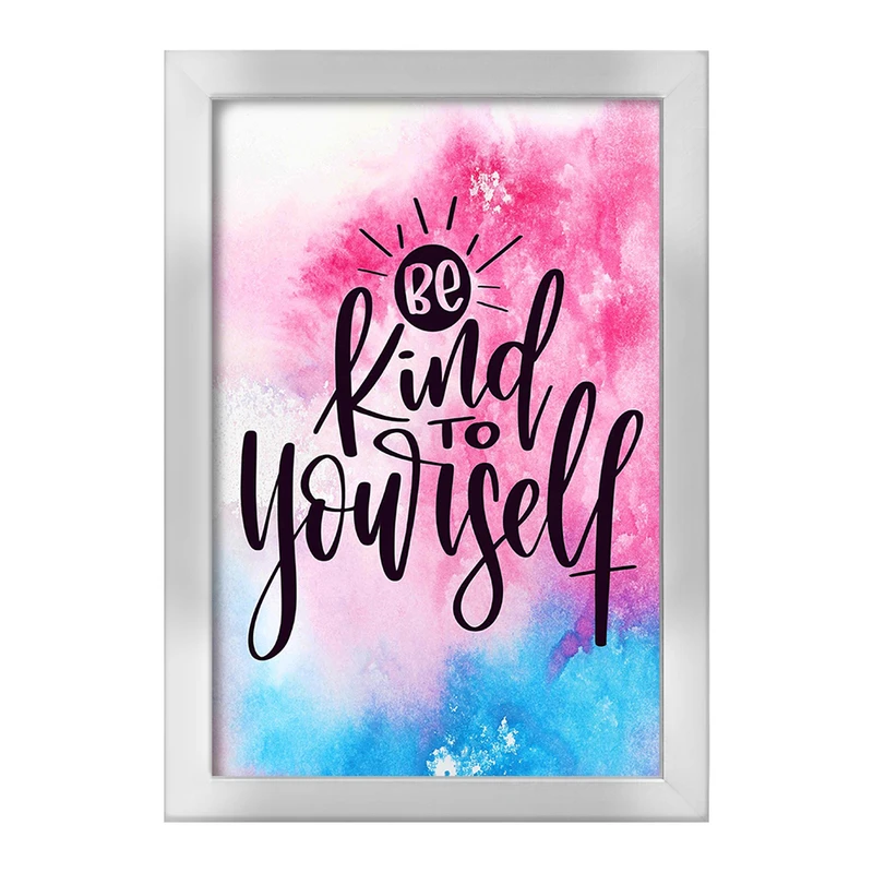 تابلو خندالو طرح Be Kind To Your Self کد F11400
