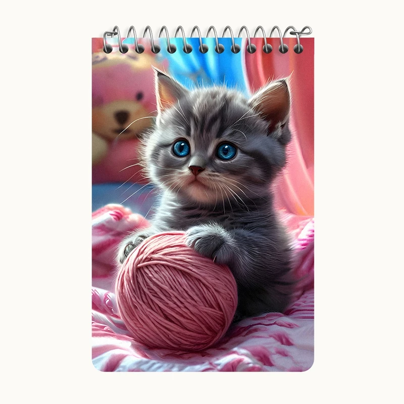 دفتر یادداشت 50 برگ خندالو طرح گربه کد F12036