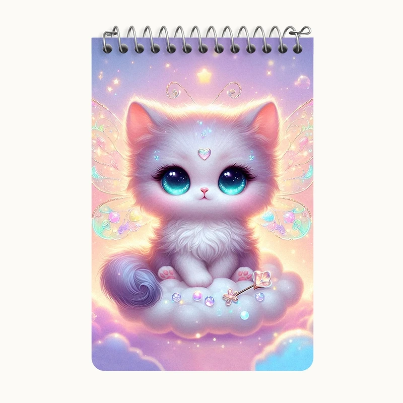 دفتر یادداشت 50 برگ خندالو طرح گربه بامزه کد F5380