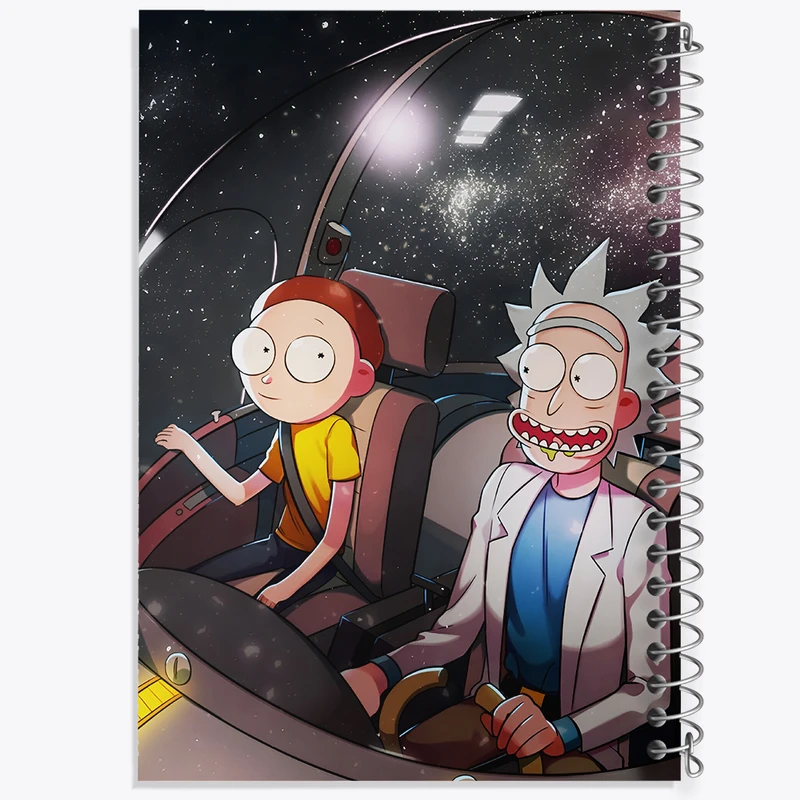 دفتر مشق 50 برگ خندالو طرح ریک و مورتی (Rick and Morty) کد F4462