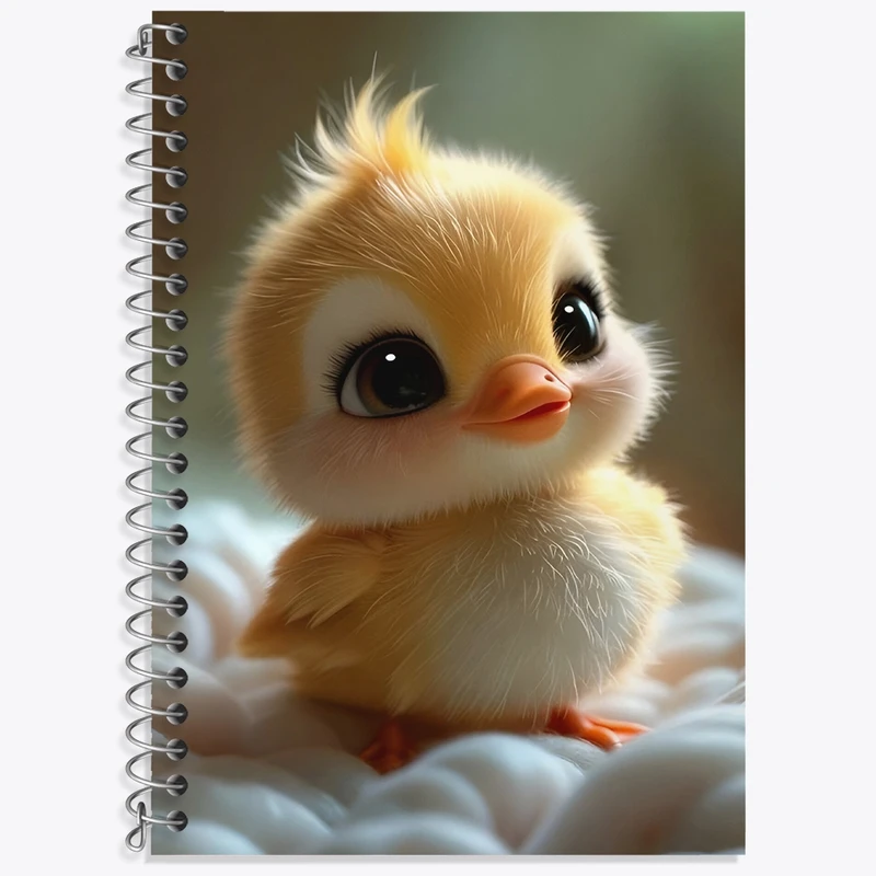 دفتر لغت 50 برگ خندالو طرح جوجه اردک کد F4824