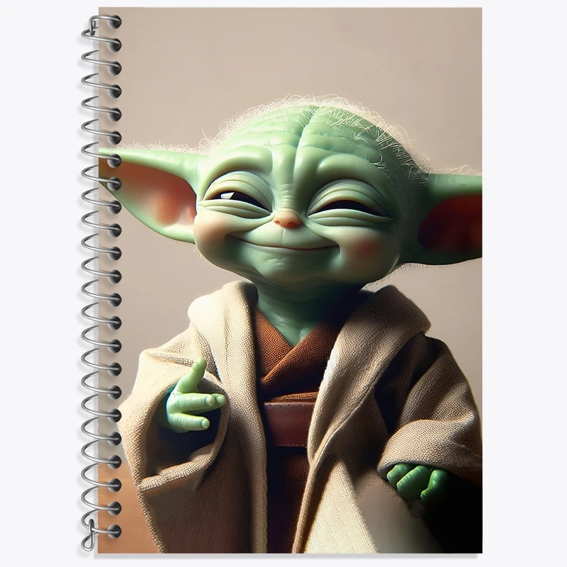 دفتر لغت 50 برگ خندالو طرح بیبی یودا کد F4427