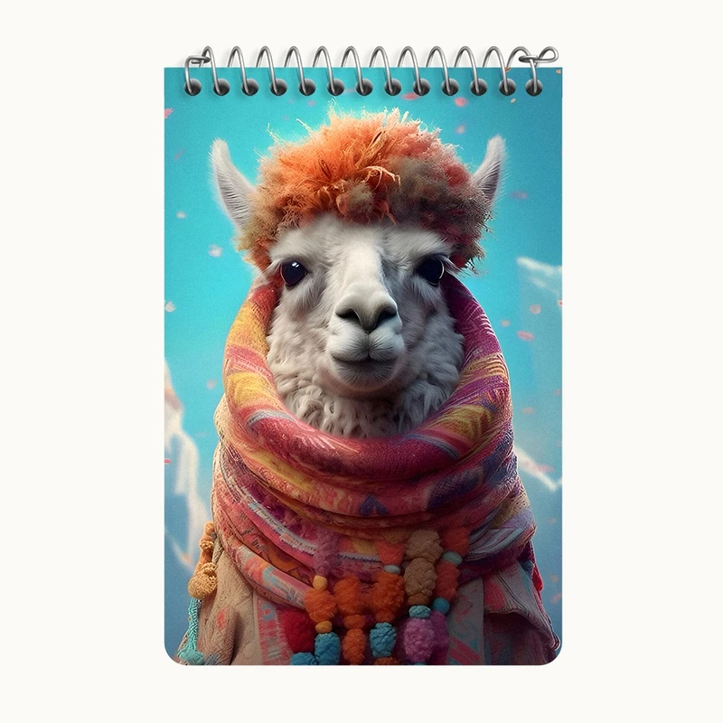 دفتر یادداشت 50 برگ خندالو طرح لاما کد F9953