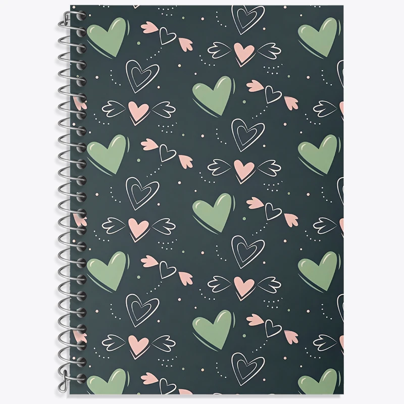 دفتر نت موسیقی 50 برگ خندالو طرح پترن قلبی کد N6065