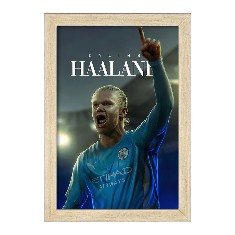 تابلو خندالو طرح ارلینگ هالند (Erling Haaland) کد F14276