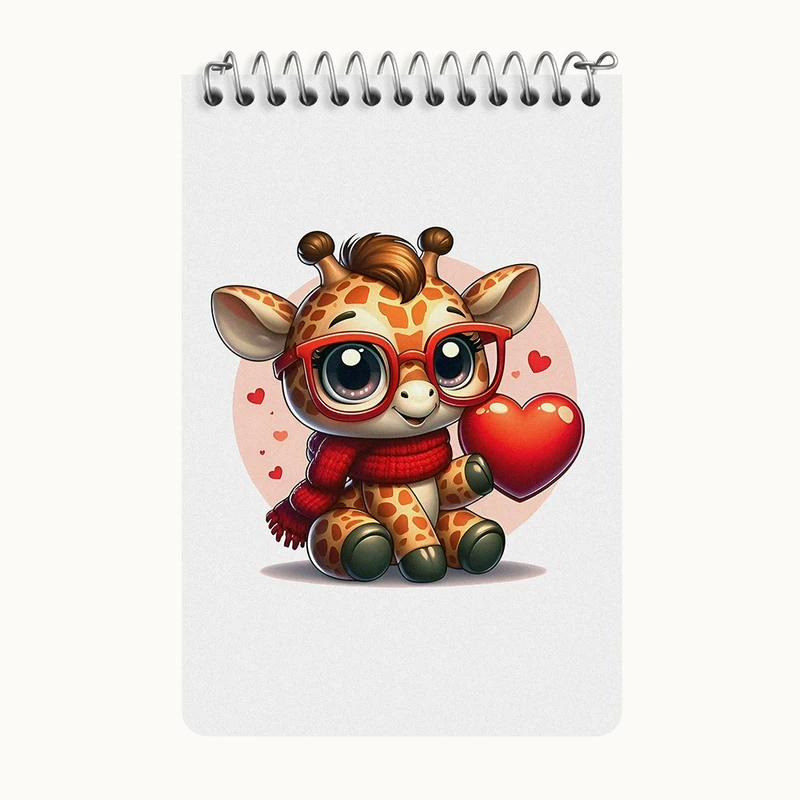 دفتر یادداشت 50 برگ خندالو طرح زرافه بامزه کد F11721