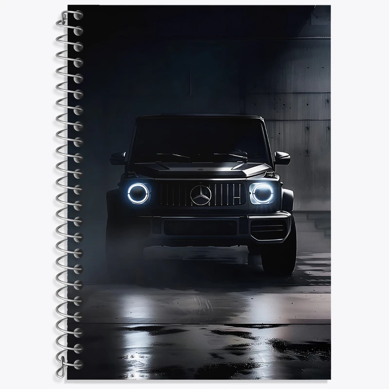 دفتر نت موسیقی 50 برگ خندالو طرح ماشین بنز کد F3861