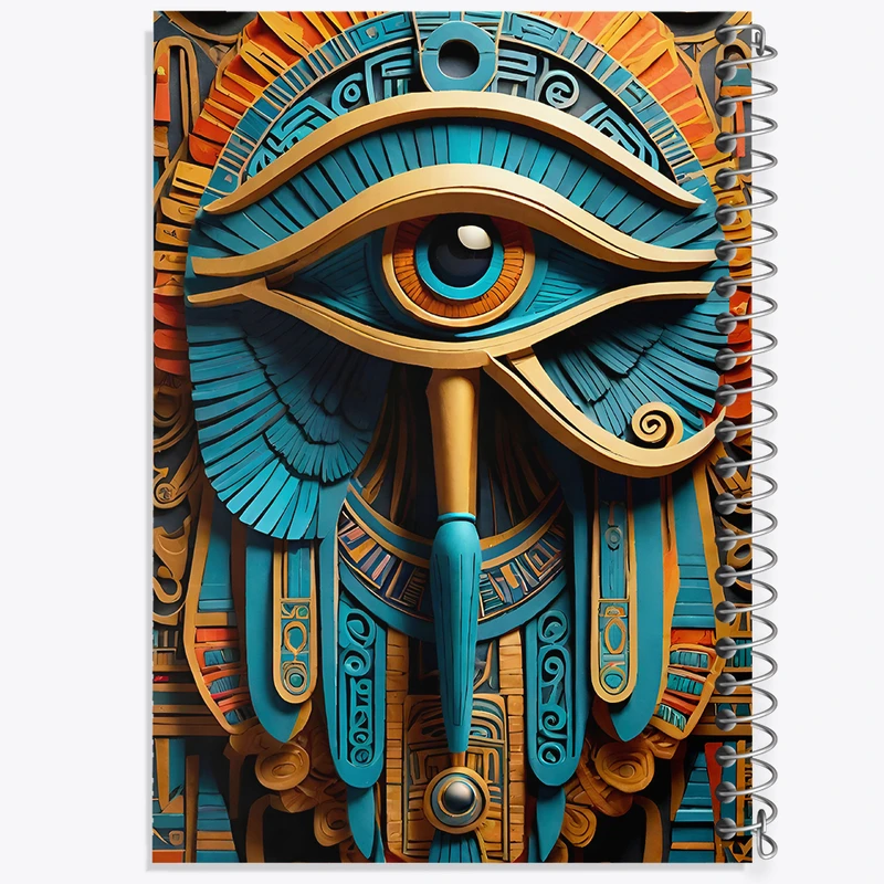 دفتر مشق 100 برگ خندالو طرح چشم سرخپوستی کد F4854