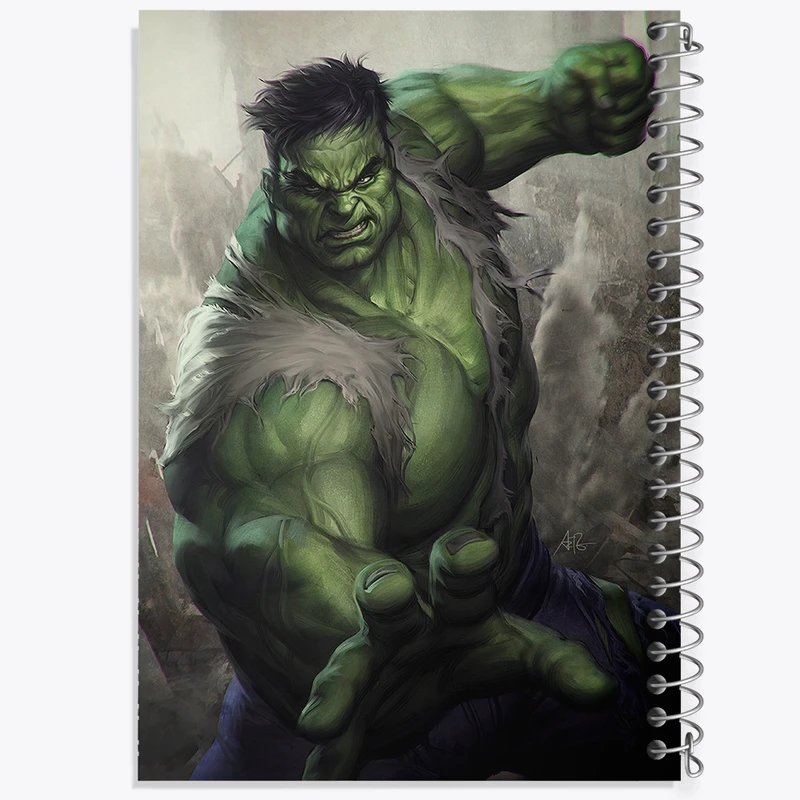 دفتر طراحی 50 برگ خندالو طرح هالک کد N53