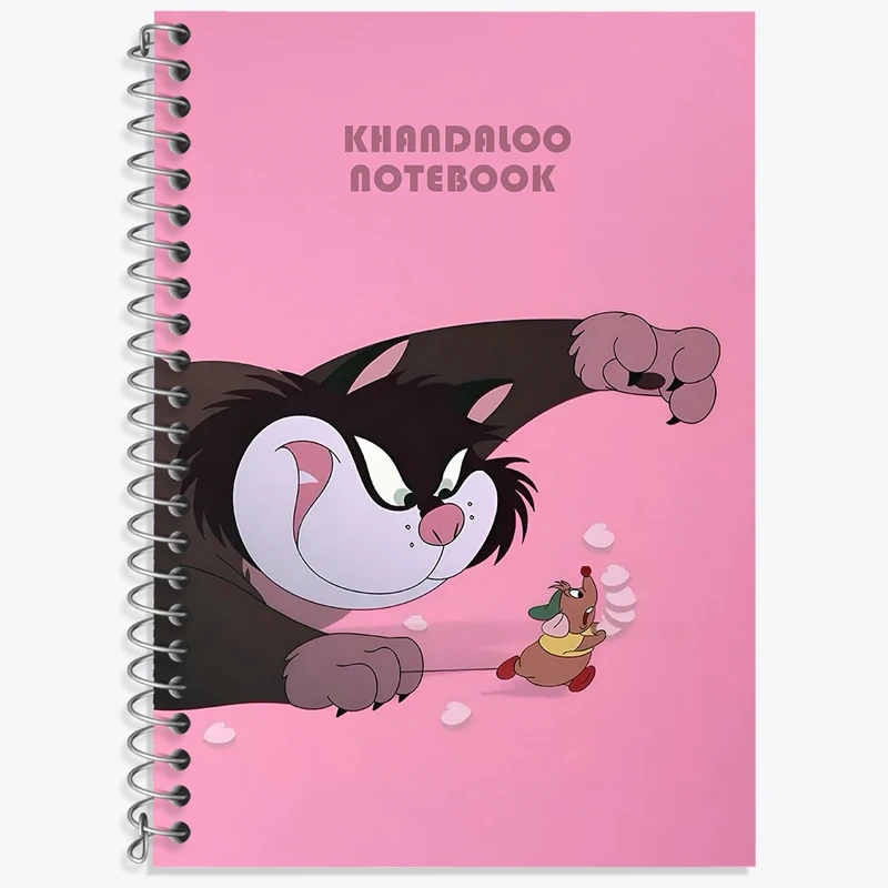 دفتر زبان 50 برگ خندالو مدل سه خط طرح لوسیفر کد N6403