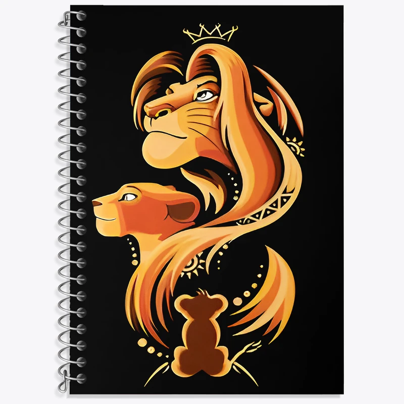 دفتر زبان دوخط 50 برگ خندالو طرح شیرشاه کد F4355