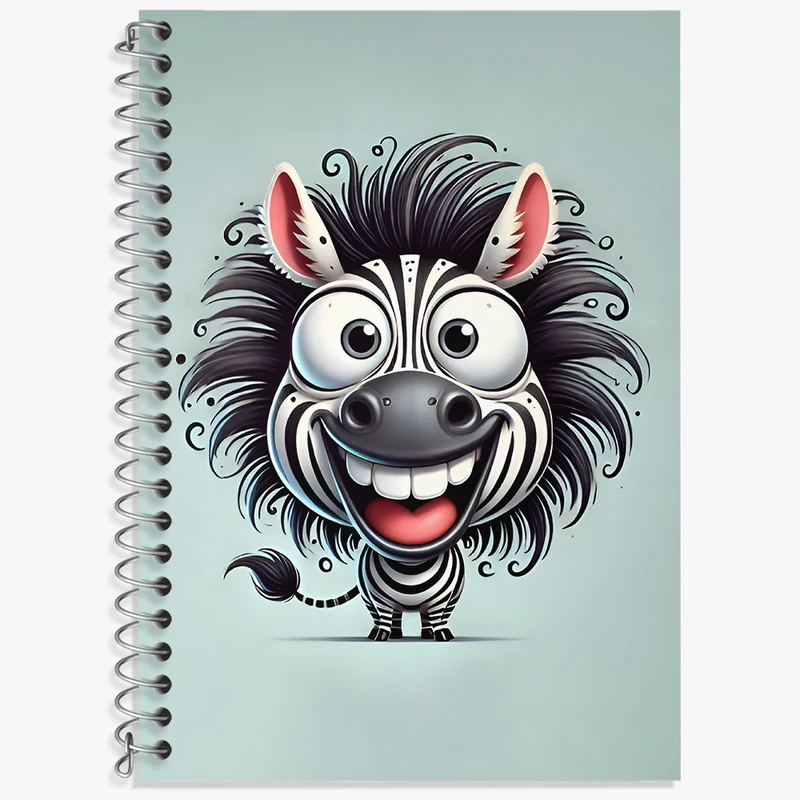 دفتر نت موسیقی 50 برگ خندالو طرح گورخر بامزه کد N7075