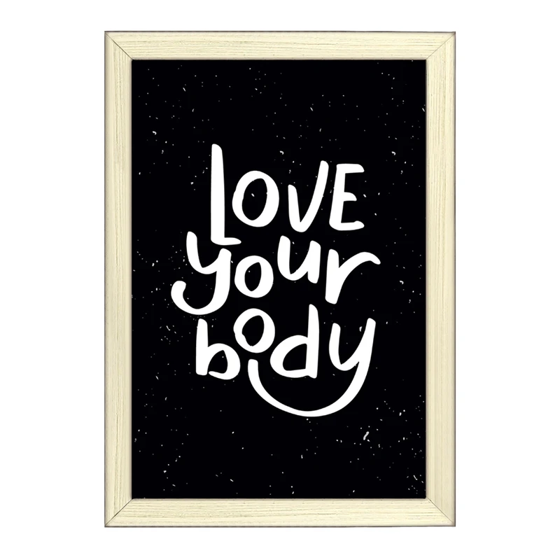 تابلو خندالو طرح Love Your Body کد F1057