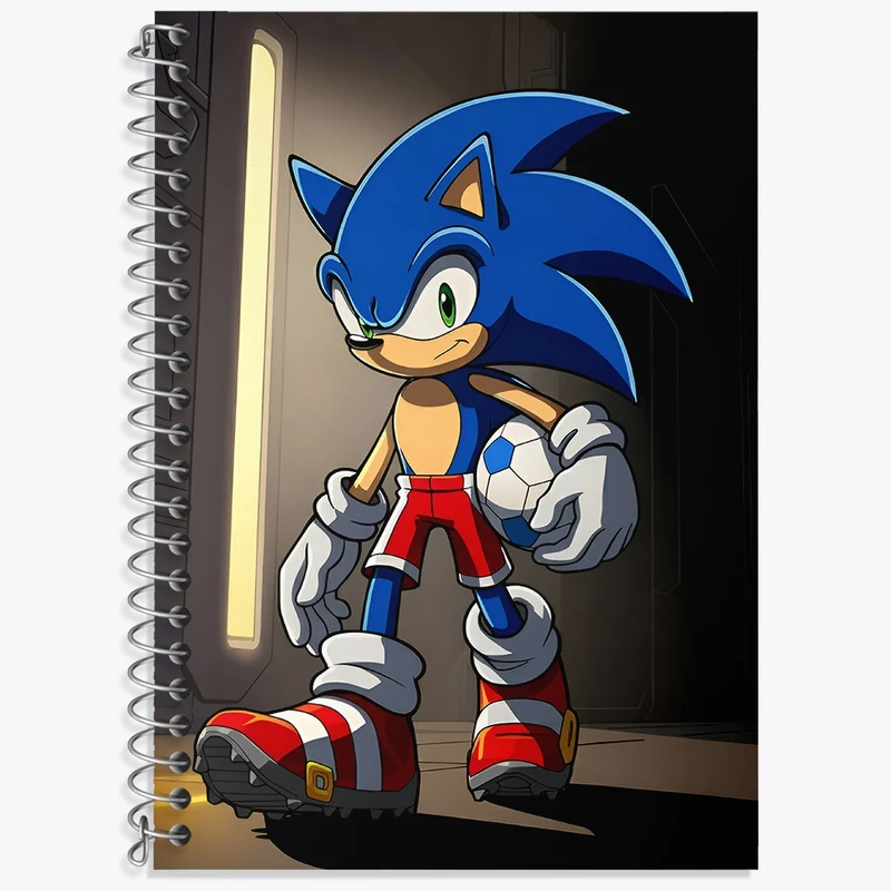 دفتر لغت 50 برگ خندالو طرح سونیک (Sonic) کد N8015