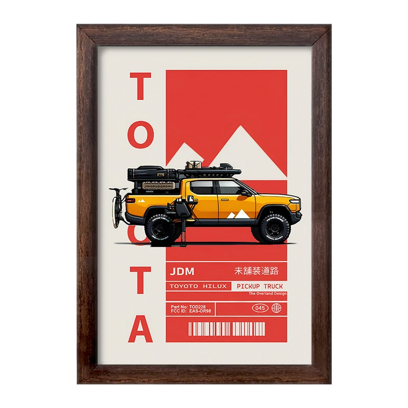 تابلو خندالو طرح تویوتا (Toyota) کد F13633