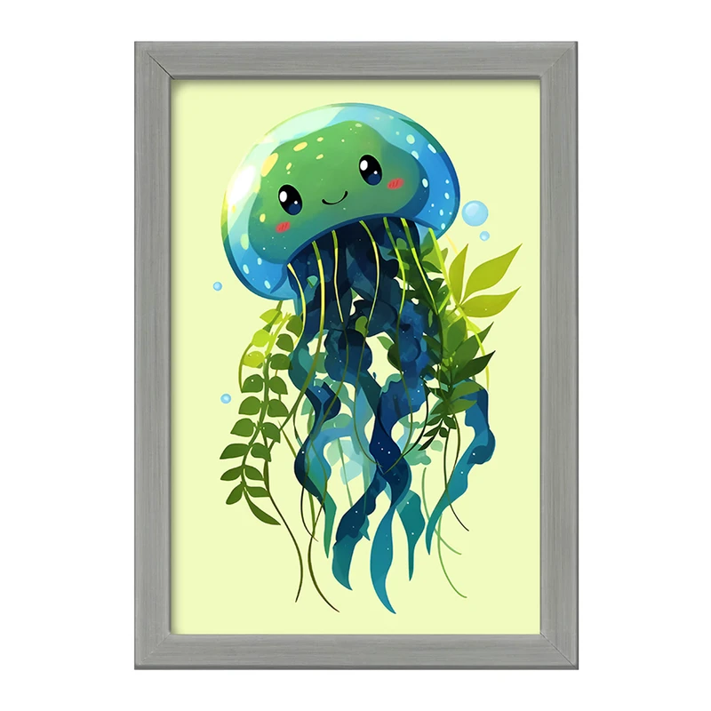 تابلو خندالو طرح عروس دریایی کیوت کد F7683