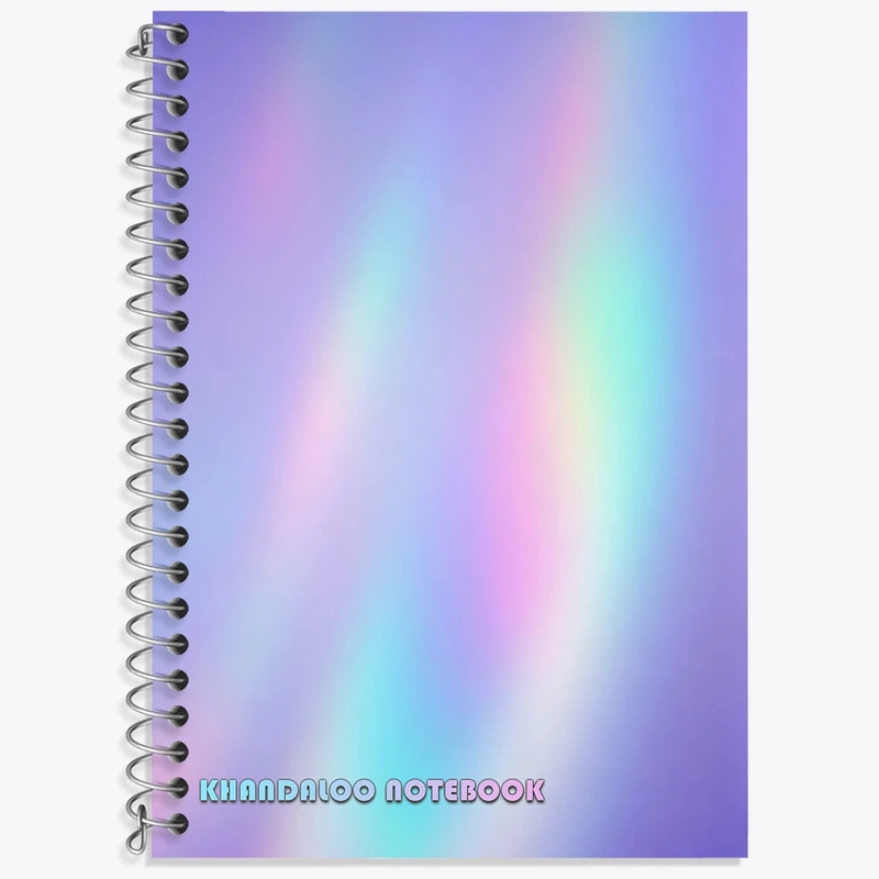 دفتر زبان 50 برگ خندالو مدل سه خط طرح مدرن فانتزی کد N6005