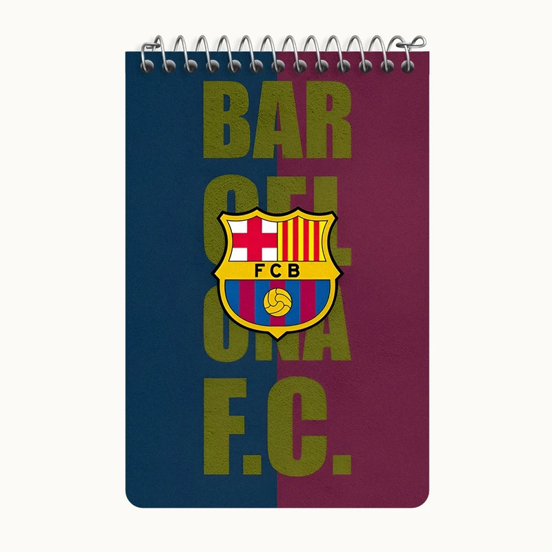 دفتر یادداشت 50 برگ خندالو طرح بارسلونا (Barcelona) کد F11678