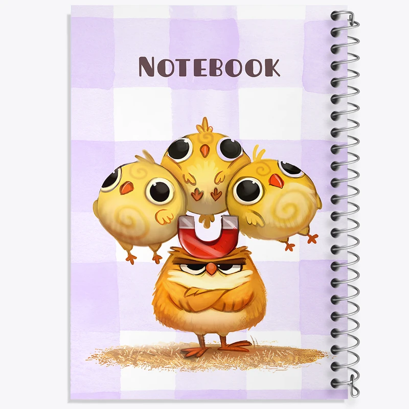 دفتر مشق 100 برگ خندالو طرح جوجه های بانمک کد N6545