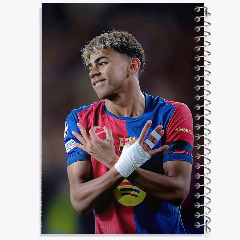 دفتر مشق 100 برگ خندالو طرح لامین یامال (Lamine Yamal) کد F14300