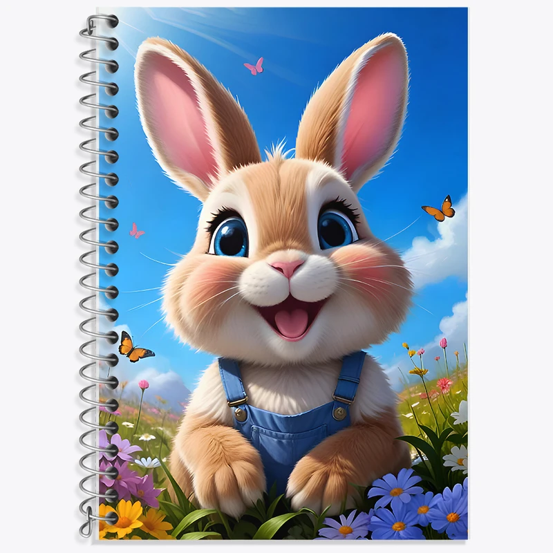 دفتر نت موسیقی 50 برگ خندالو طرح خرگوش کد F9930