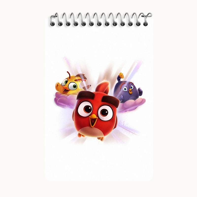 دفتر یادداشت 50 برگ خندالو طرح پرندگان خشمگین کد F12637