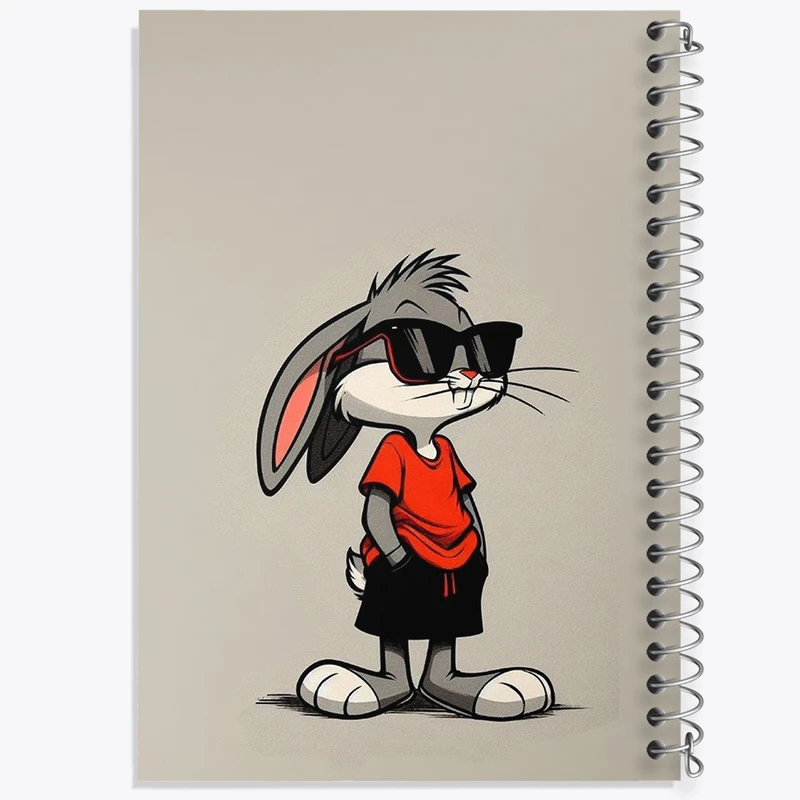 دفتر مشق 100 برگ خندالو طرح باگز بانی کد F3220