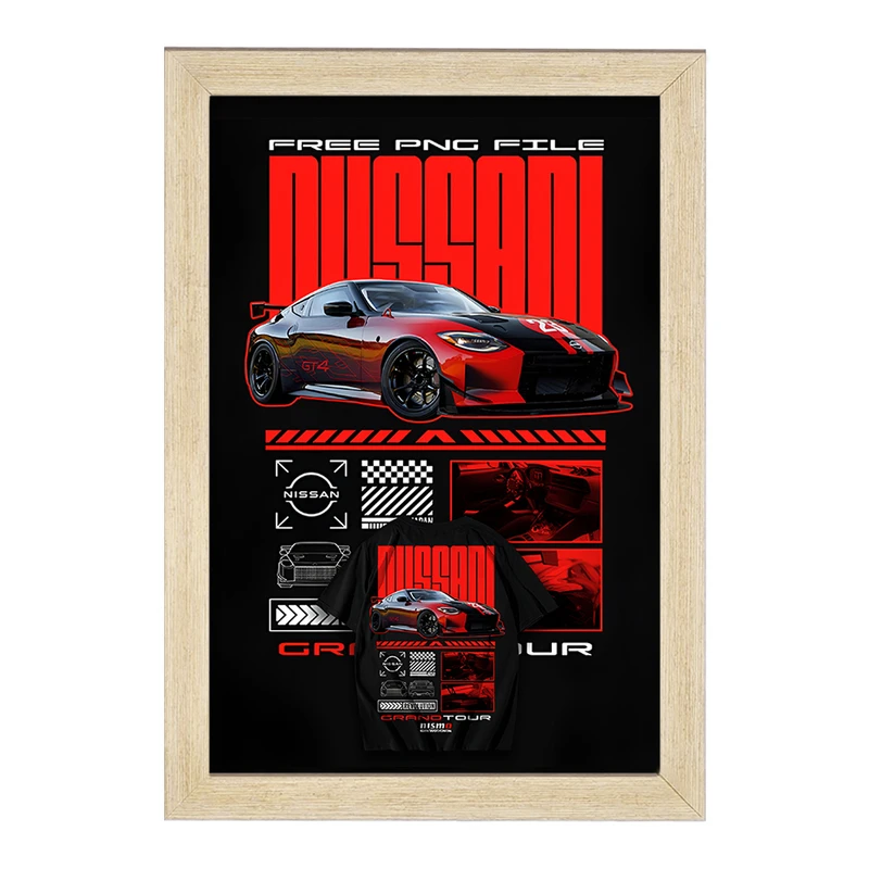 تابلو خندالو طرح نیسان (Nissan Z GT4) کد F13735