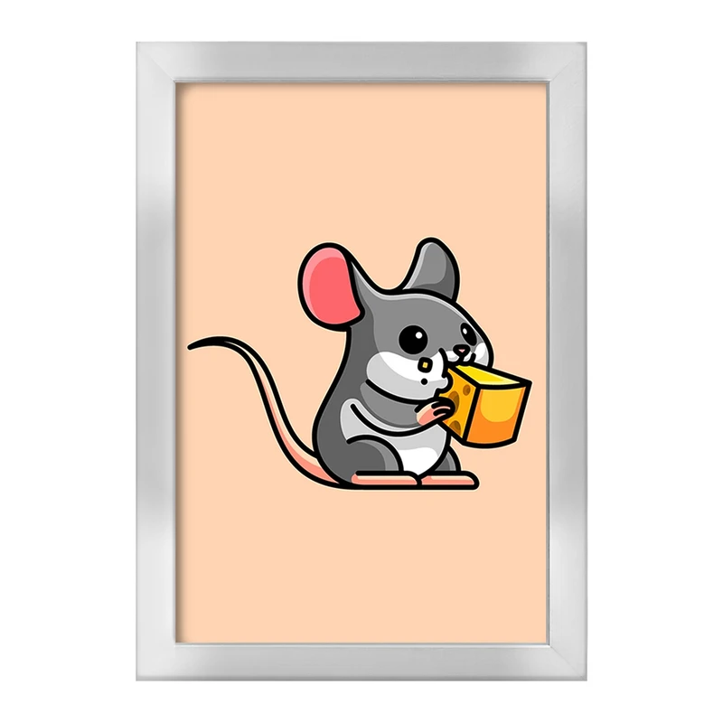 تابلو خندالو طرح حیوانات بامزه موش کد 28181