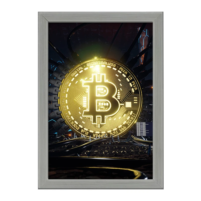 تابلو خندالو طرح بیت کوین (Bitcoin) کد F906