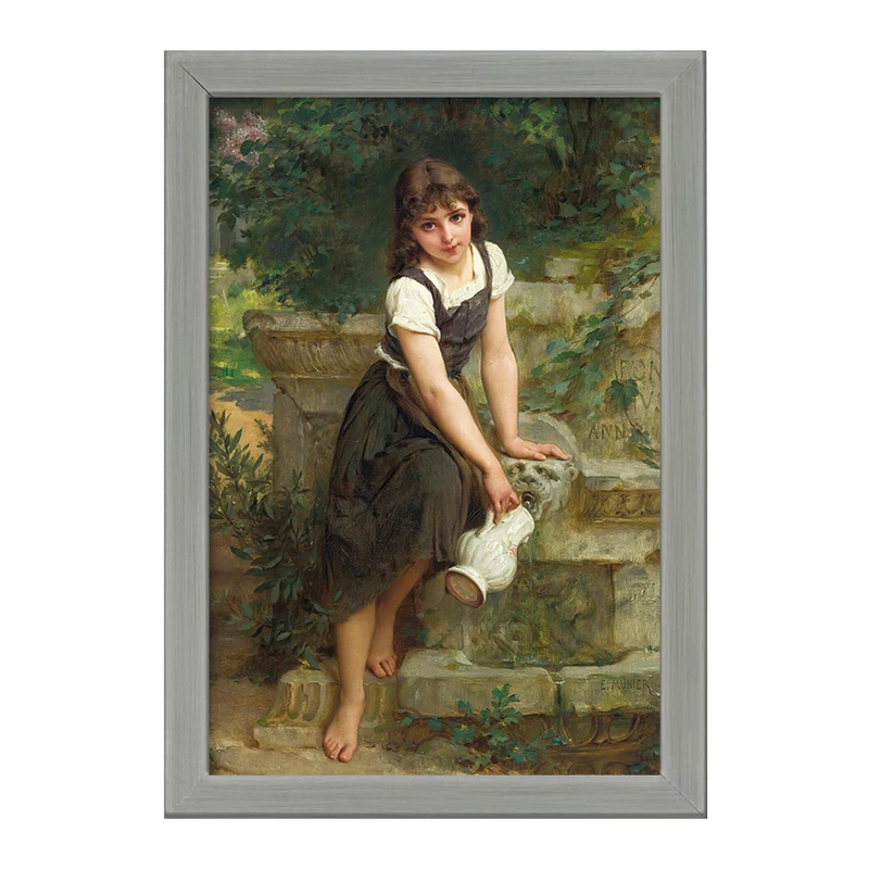 تابلو خندالو طرح نقاشی فواره اثر امیل مونیر کد F12343