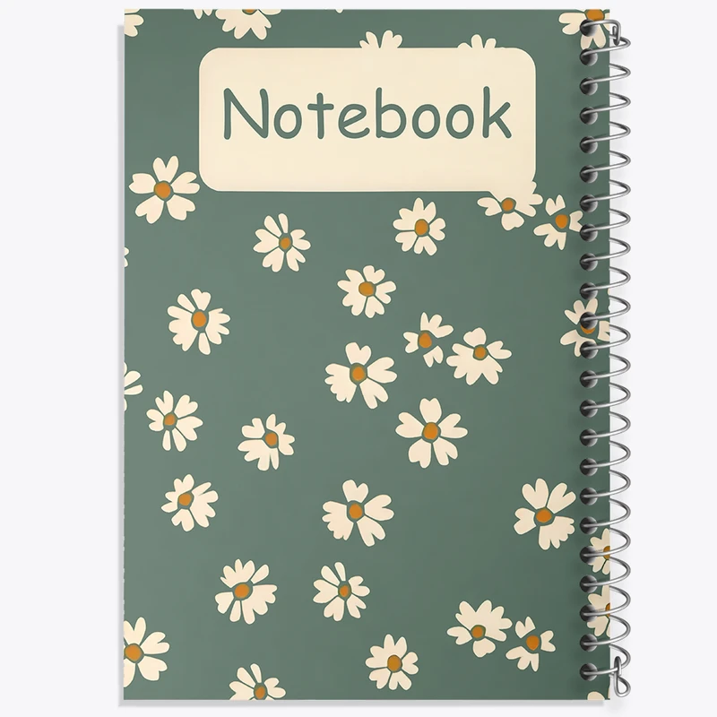 دفتر مشق 100 برگ خندالو طرح گل گلی کد N6662