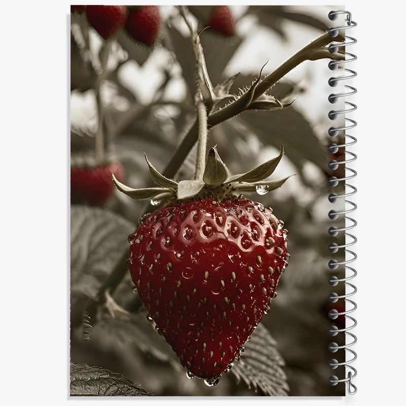 دفتر مشق 100 برگ خندالو طرح توت فرنگی کد F12788