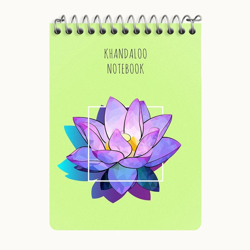 دفتر یادداشت 50 برگ خندالو طرح نیلوفر آبی کد N8868