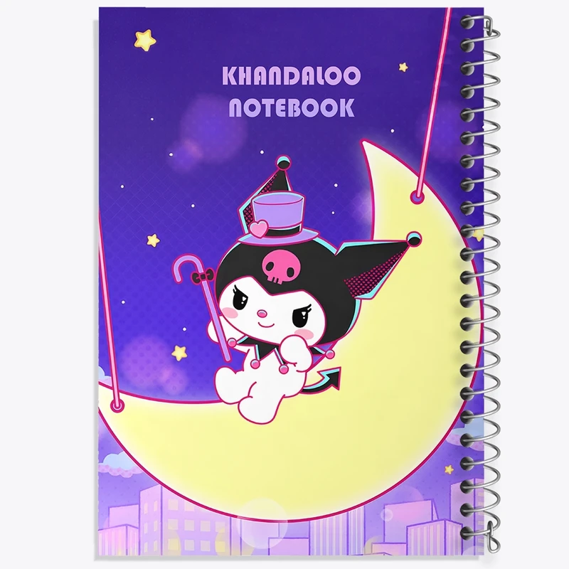 دفتر طراحی 50 برگ خندالو طرح کرومی (Kuromi) کد N8983