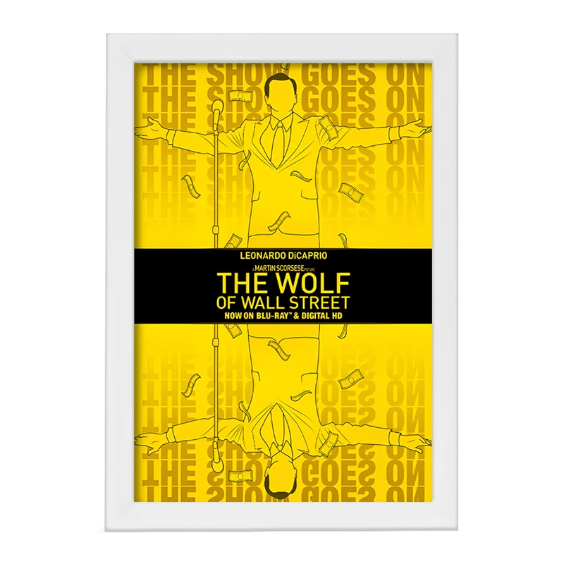 تابلو خندالو طرح گرگ وال استریت (The Wolf of Wall Stree) کد F13537