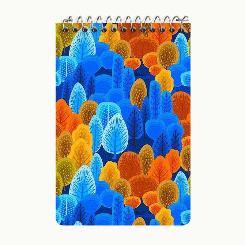 دفتر یادداشت 50 برگ خندالو طرح پترن درخت کد F5262