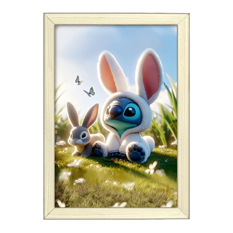 تابلو خندالو طرح استیچ (Stitch) کد F14391