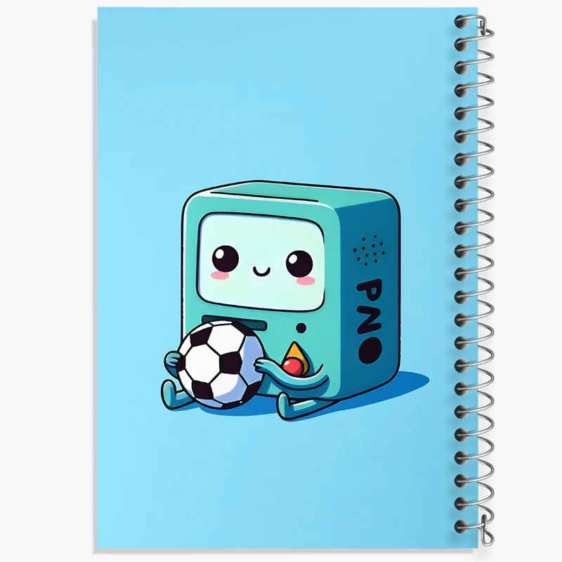 دفتر طراحی 50 برگ خندالو طرح بازی فوتبال کد N6478