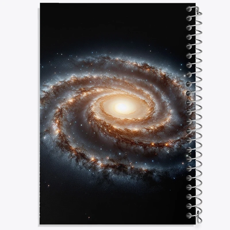 دفتر طراحی 50 برگ خندالو طرح کهکشان کد F248