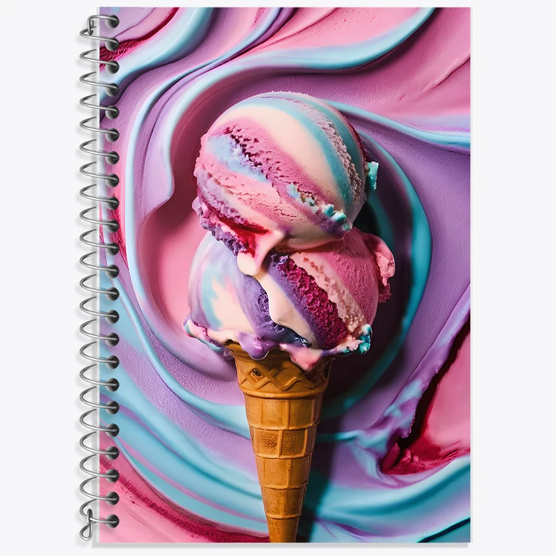 دفتر نت موسیقی 50 برگ خندالو طرح بستنی قیفی کد F11596