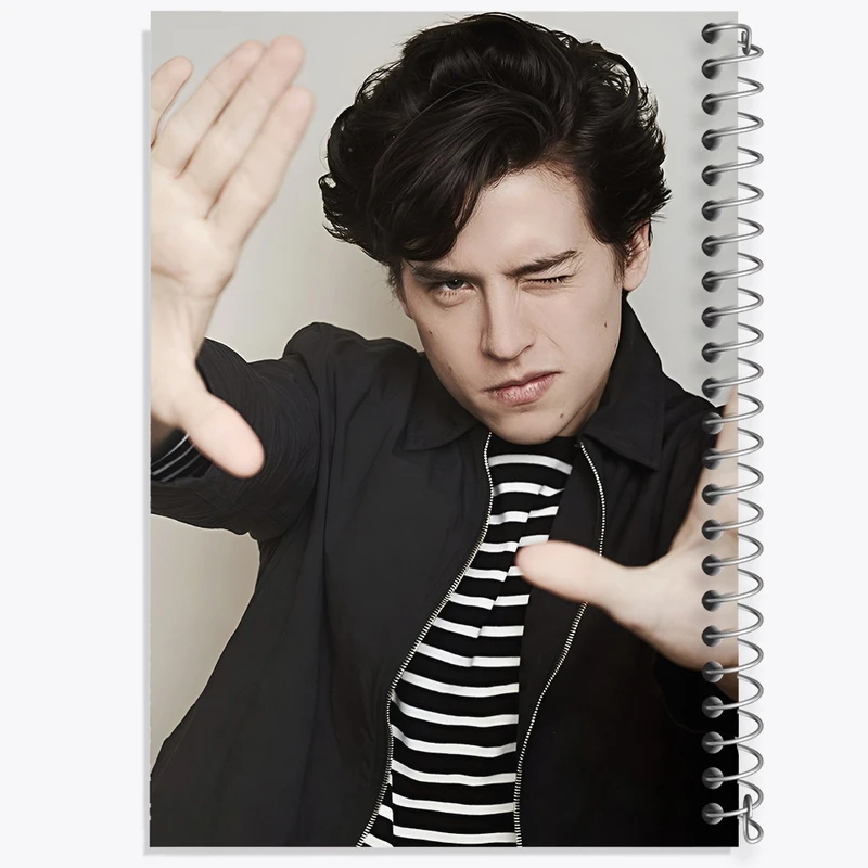 دفتر ژورنال نویسی 50 برگ خندالو مدل نقطه ای طرح کول اسپراوس(Cole Sprouse) کد F10249