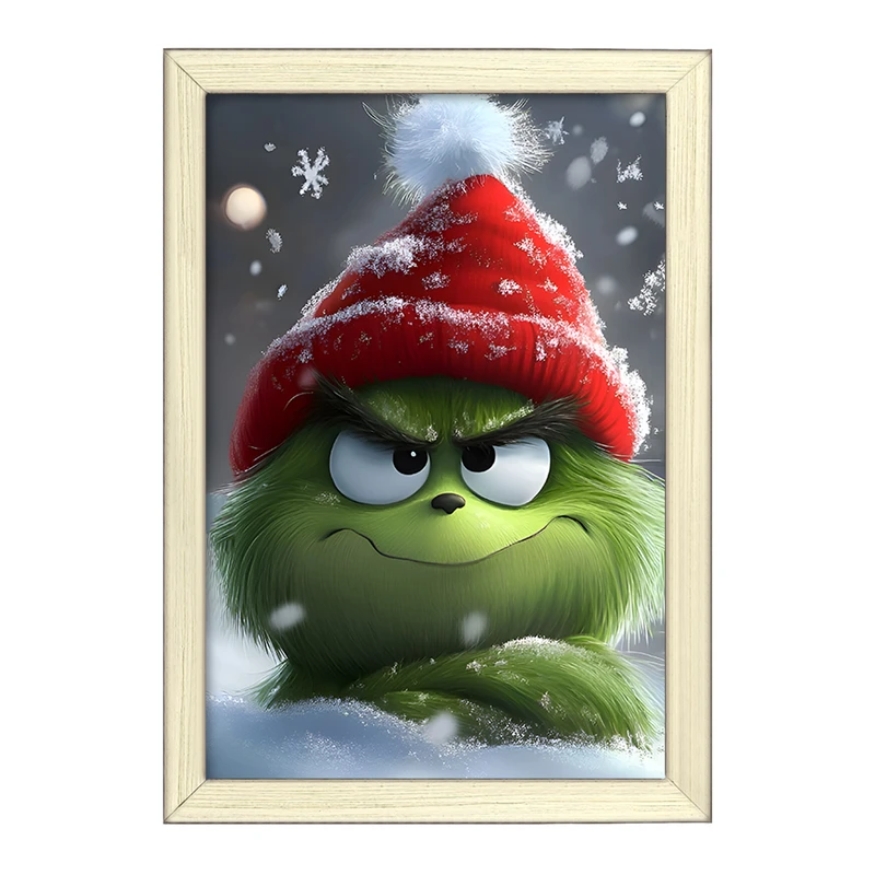 تابلو خندالو طرح گرینچ (The Grinch) کد F11849