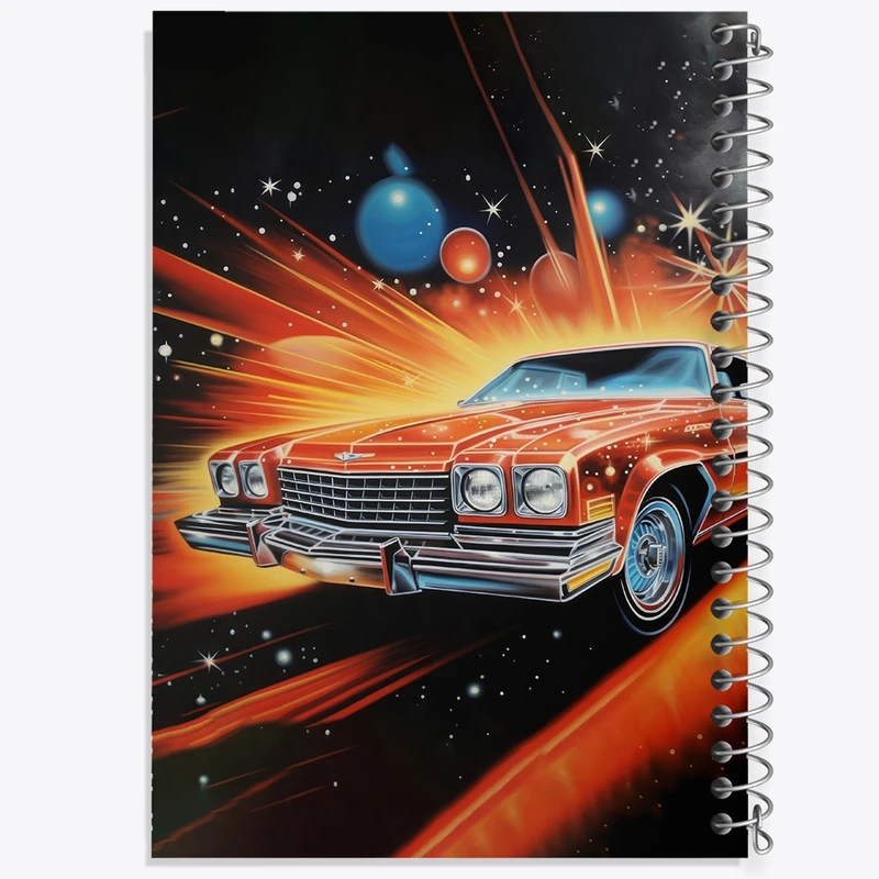 دفتر طراحی 50 برگ خندالو طرح ماشین کلاسیک کد F3040