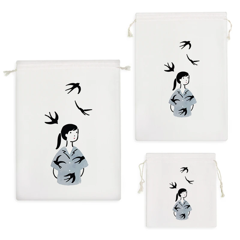 نظم دهنده خندالو مدل دختر و پرنده ها کد 9297 مجموعه 3 عددی