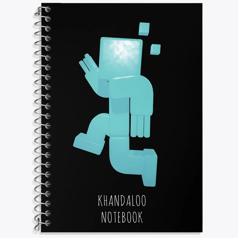 دفتر زبان 50 برگ خندالو مدل دو خط طرح بازی ماینکرافت (Minecraft) کد N8776