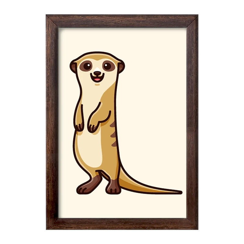 تابلو خندالو طرح حیوانات بامزه موش خرما کد 28187