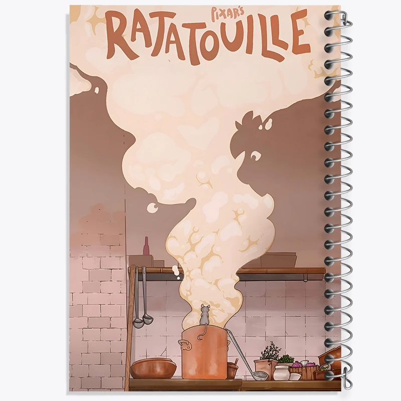دفتر مشق 50 برگ خندالو طرح راتاتویی (Ratatouille) کد F10288