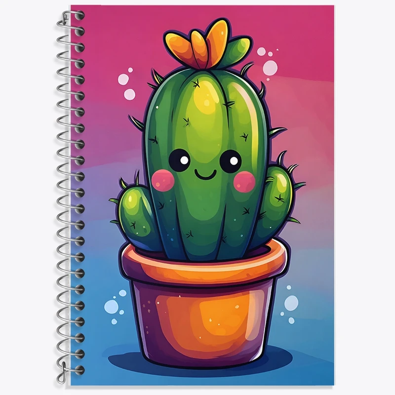 دفتر لغت 50 برگ خندالو طرح کاکتوس کد F9852