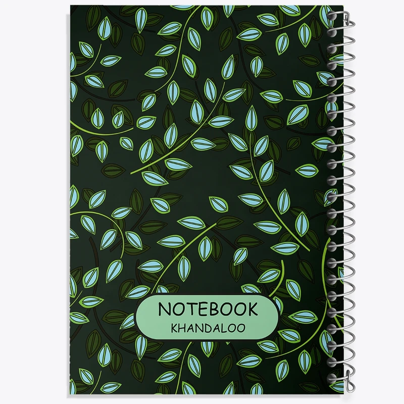 دفتر طراحی 50 برگ خندالو طرح پترن برگ کد N463